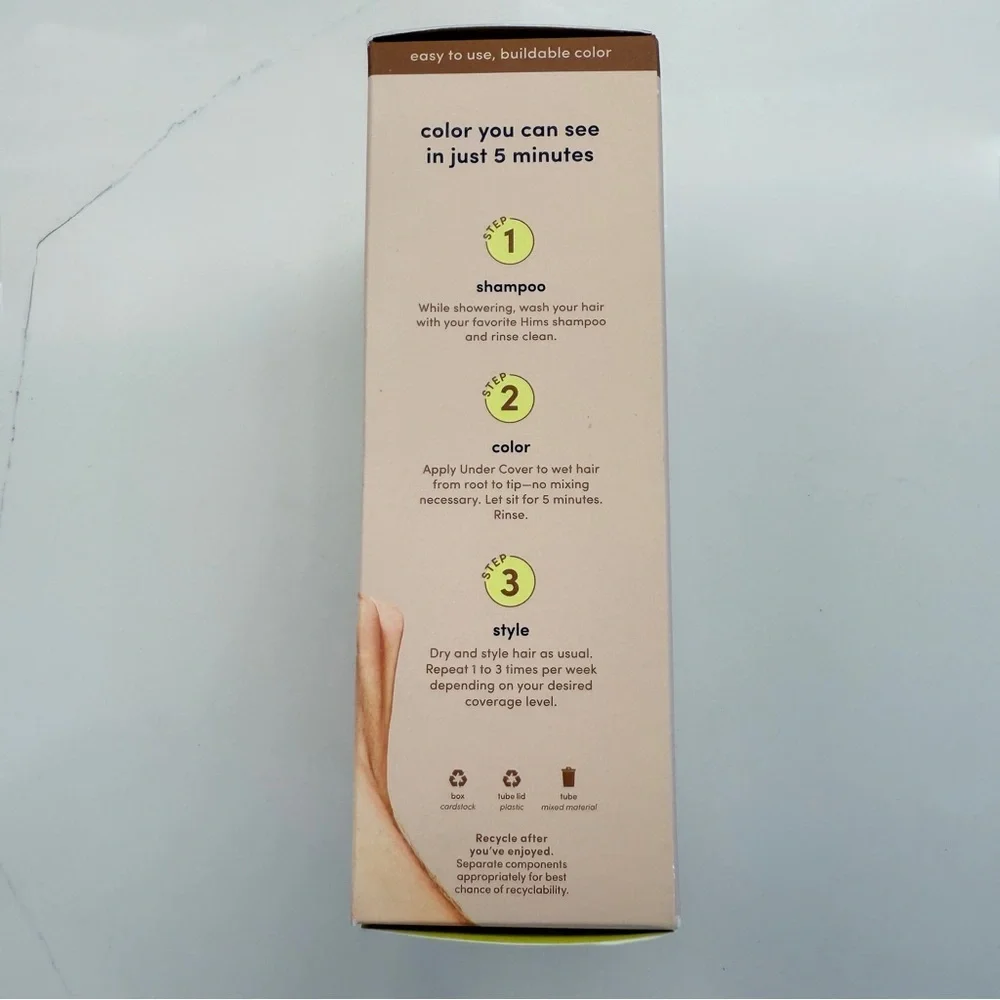 NIB! Men’s Hims Hair Color Light Brown Semi-Permanent 5 fl oz Set of 2